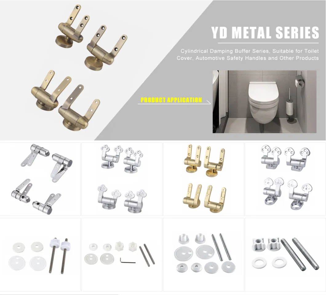 One Touch Rotary Damper Soft Close Hinges for Toilet