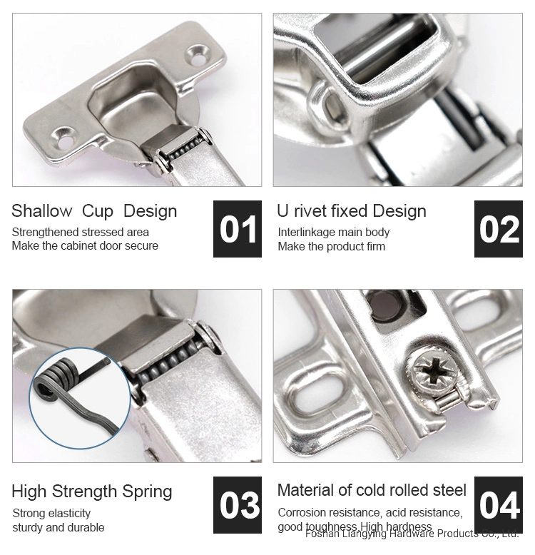 35mm Cup Inset Soft Close Cabinet Hinge Frameless Hinge