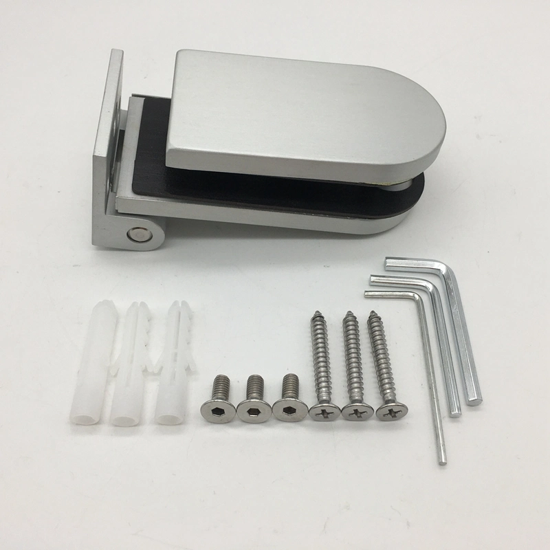 Commercial Silver 90 Degree Glass Aluminum Door Hinge for Office