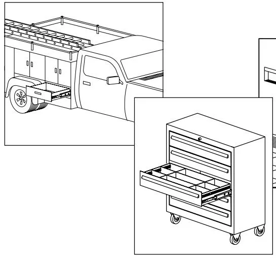 76mm 500 Lbs Heavy Duty Ball Bearing Drawer Slide