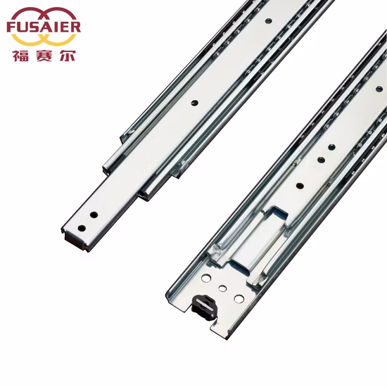 76mm 헤비 듀티 전체 확장 볼 베어링 대형 도구 상자 캐비닛 텔레스코픽 채널 서랍 슬라이드